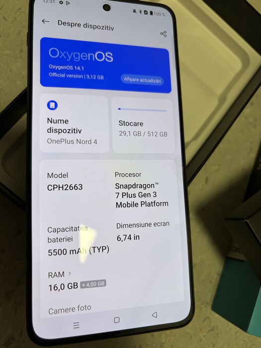 OnePlus Nord 4 512 GB 16 GB Ram (impecabil)