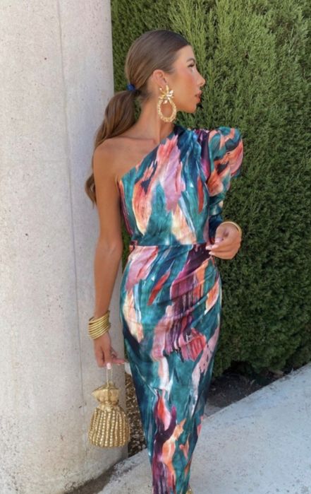 Официална рокля с един ръкав