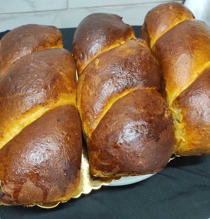 Cozonaci naturali de casa pentru Paște.