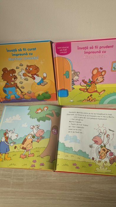 Set de 3 cărți din categoria Sunt educat, Ma port civilizat: Învață să fii curat cu Martinel,