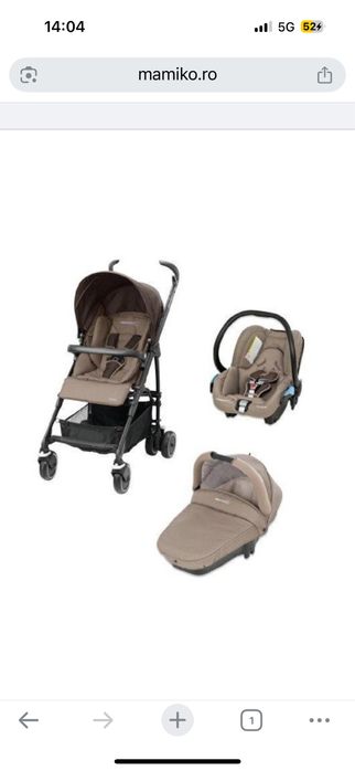 Carucior 3 in 1 Bebecomfort Maia