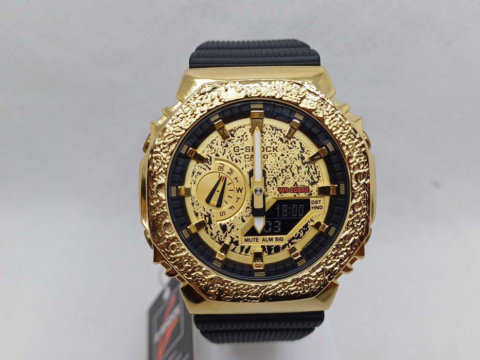 Ceas Sport BARBATI Casio g shock GM 2100mg Metal master gold .Nou, Garantie 2ani