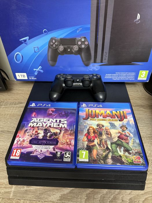 PS4 Playstation 4 PRO 1TB 4K Fortnite + 2 jocuri