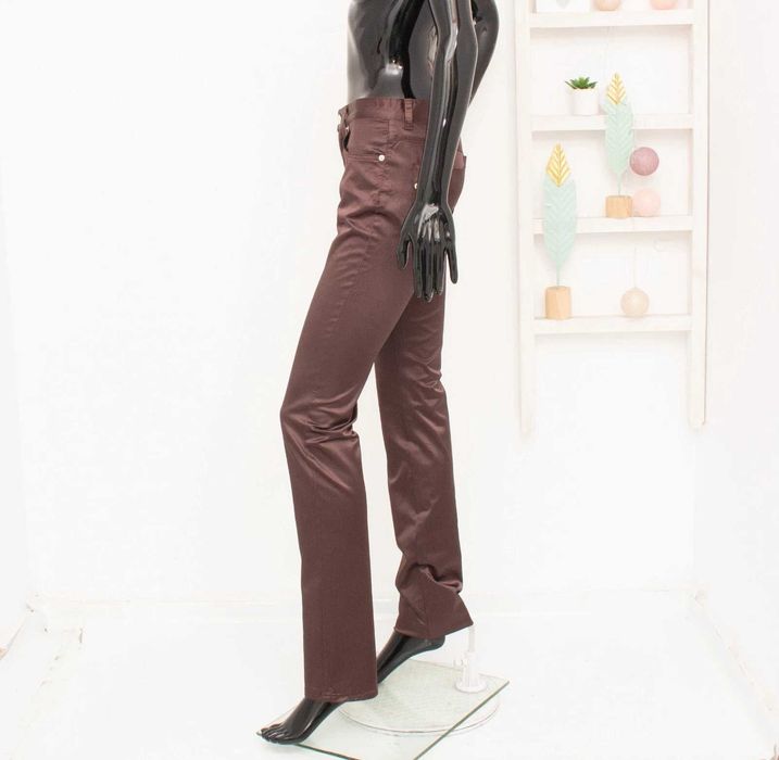 GIANFRANCO FERRÉ дамски панталон от сатен кафяв р-р 28