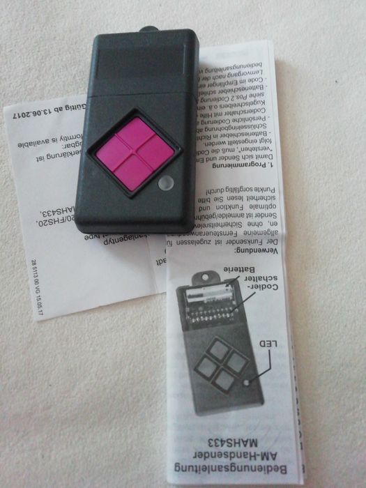 Ръчен предавател Дистанционо Dickert MAHS433-01 с 1 канал.