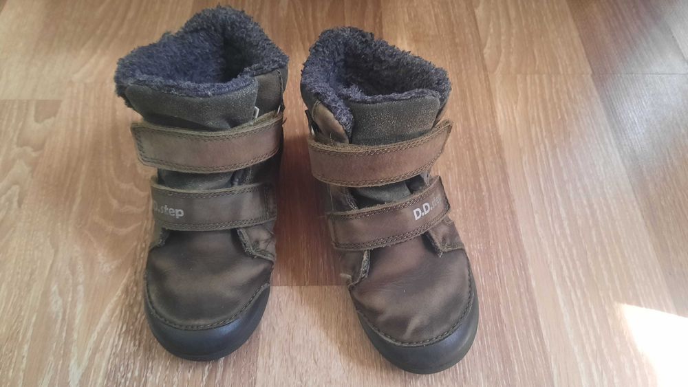 Ghete iarna, piele, imblanite, DDStep, marimea 30, talpic 19cm, stare buna