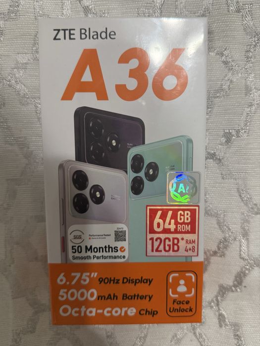 Продам новый Смартфон ZTE Blade A36