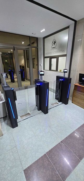 Турникет распашной стеклянный Turbo ES3216-1 Matt Black