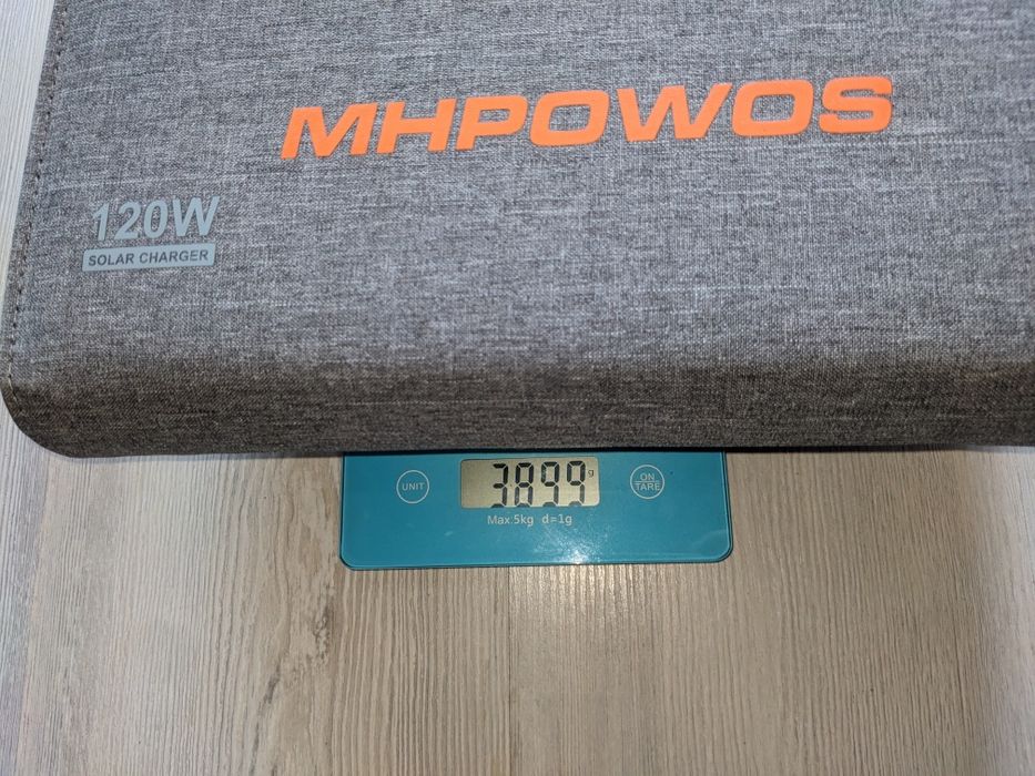 Соларен панел MHPOWOS 120W. Лек и сгъваем, (кемпер, каравани, туризъм)