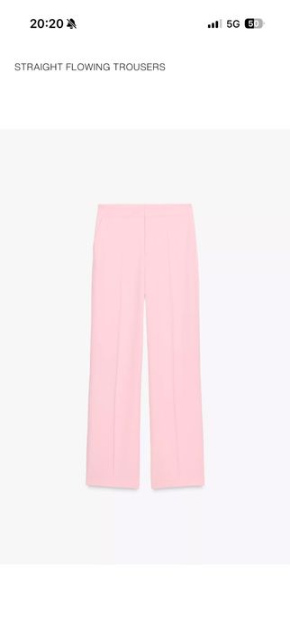 Розов костюм Zara с пера