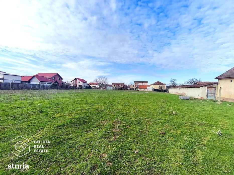 Teren intravilan 3621 mp în Giroc, front 33 ml, PUZ aprobat, ideal inv