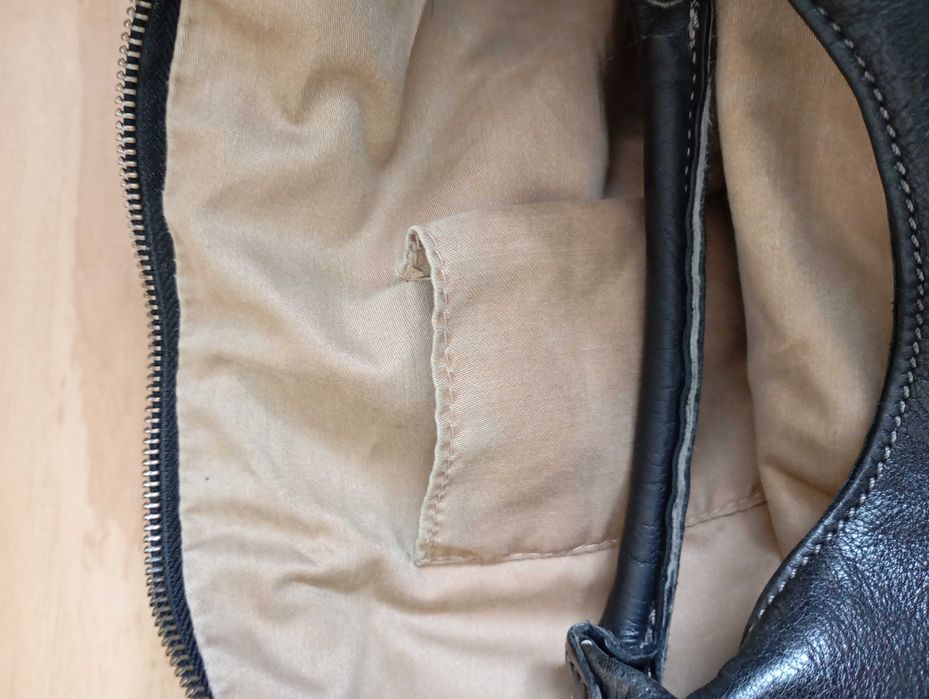 Дамска чанта от дебела естествена кожа