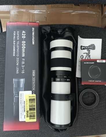 BENOISON 420-800 мм F8.3-16 супер телеобектив с вариометър