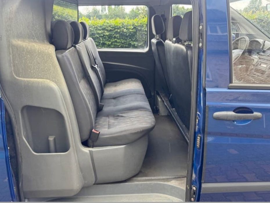 Vito 110 L3H1  XXL Lung 2.2cdi 100cp 258k ,  6 locuri + marfa Import , N1 , 3 Locuri , Aer Conditionat, 2x Chei