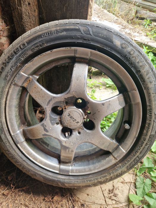 Set jante Aliaj 190/50 r15 in 4 prezoane cu cauciuc si/sau roata de rezerva