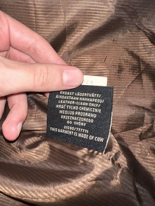 Geaca de piele maro barbati Geniune leather marimea XXL
