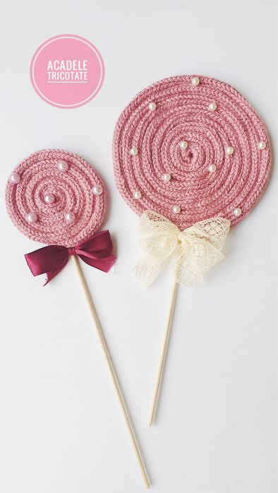 Decoratiune Acadele Tricotate Cadou mamica sau nou nascut