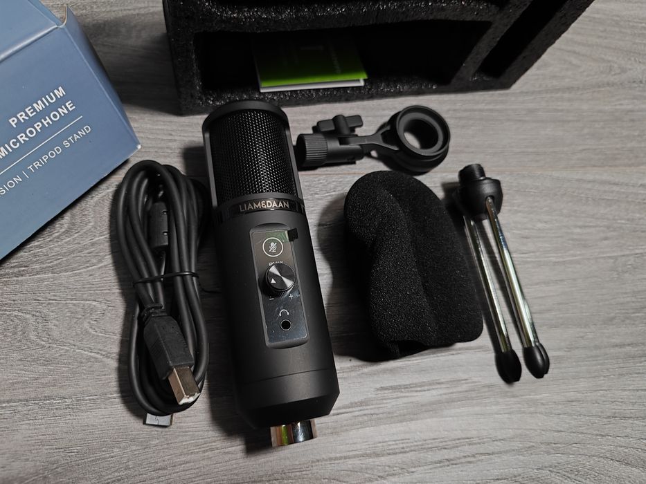 ПРОМО ! Liam & Daam Професионален микрофон за стрийминг / студио !