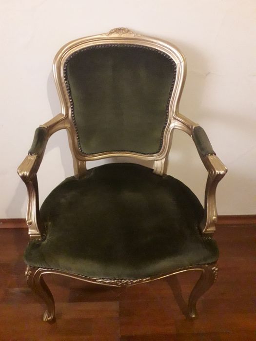 Fotoliu stil baroc din lemn