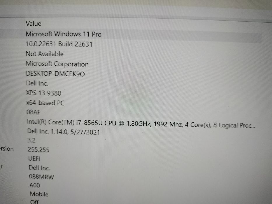 Vand/Schimb Laptop Dell XPS 13 9380 i7-8565U 1.80gHz, 4K, touch Screen