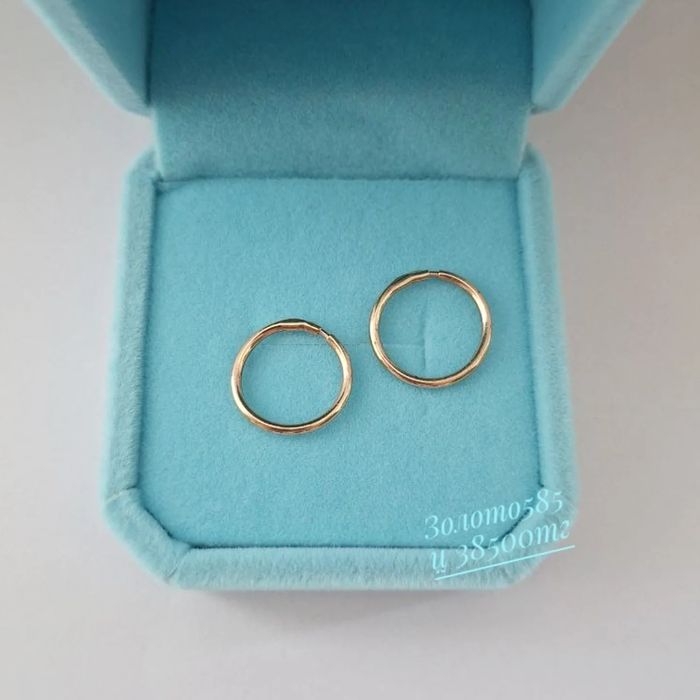 Золото 585 детский серьги