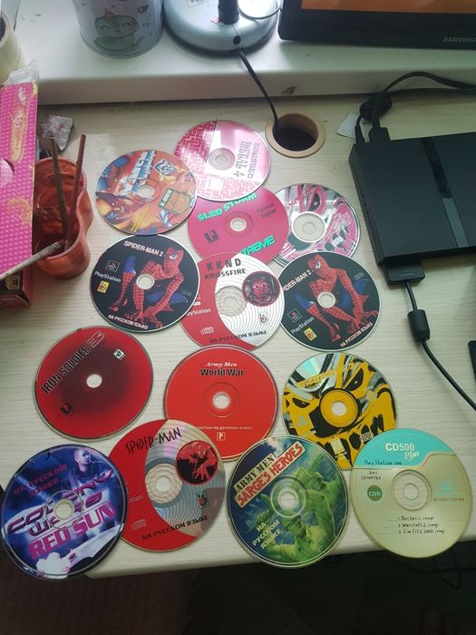 Playstation 2 с оригинальными дисками