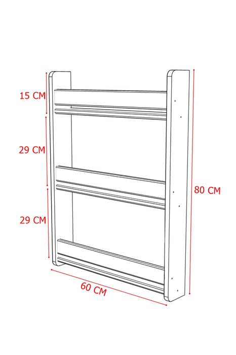 Етажерка за книги Монтесори