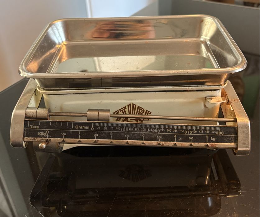 Винтидж немска механична кухненска везна Richard Stube Germany