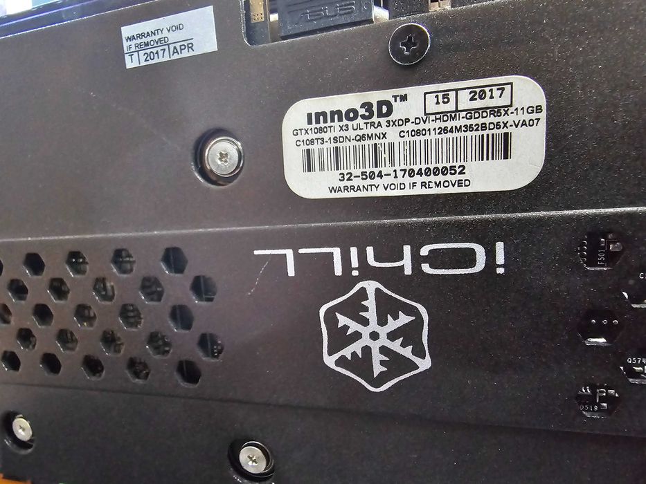 Placa video GTX 1080 Ti Inno3D iChill Ultra X3 11GB DDR5