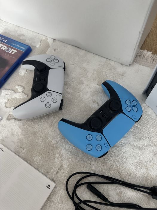 PlayStation 5 Slim, Garantie, 1Tb, 2 Manete + 1 Joc + Statie incarcare