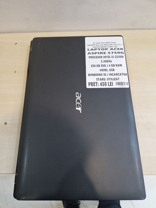 Laptop Acer Aspire 5750G I3 256 GB SSD 4 GB RAM GARANTIE ! #53234