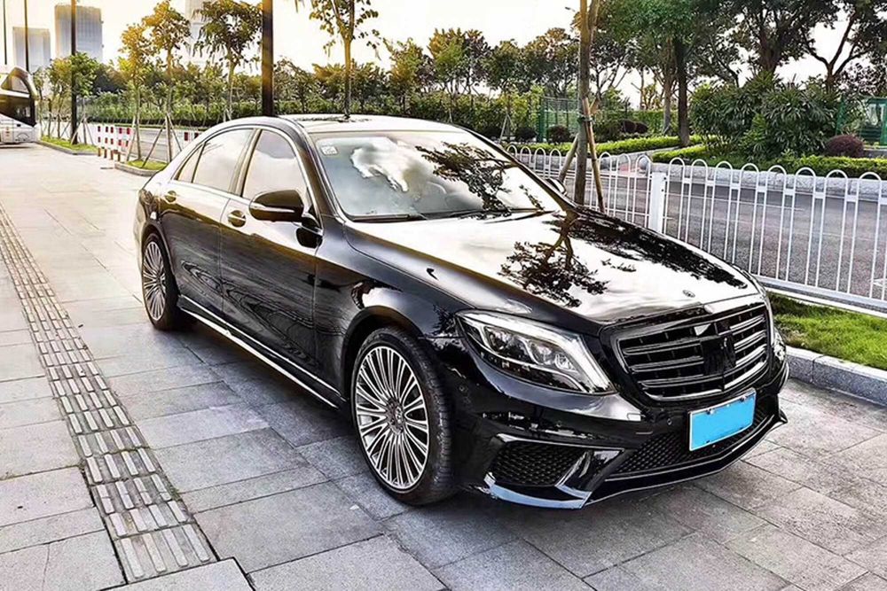 Черен лак решетка AMG Mercedes S класа W222 с Distronic