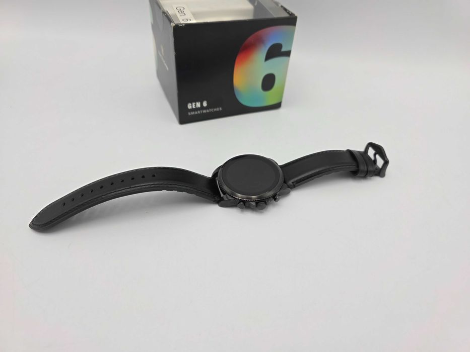 SmartWatch Fossil Men Gen 6 Black 44mm Black Leather Box Stare Buna