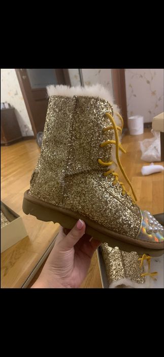 Угги с мехом Miu Miu