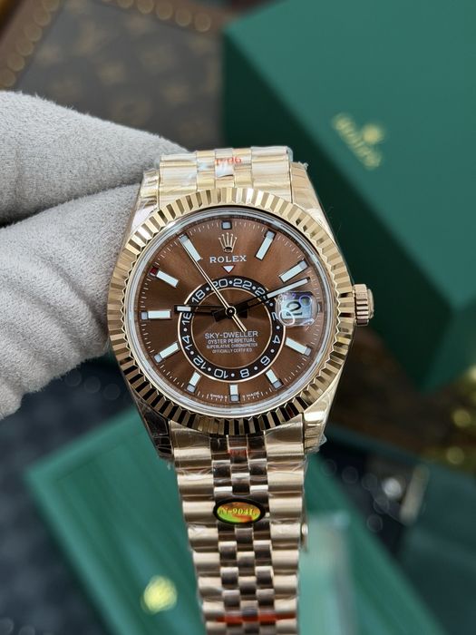 Rolex Sky-Dweller Jubilee Chocolate + NFC Card