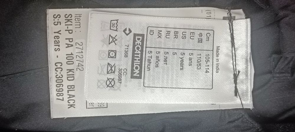 Salopetă și pantaloni schi Decathlon