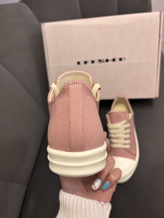 Rick Owens Rammones Low Pink Marimea 38 /2 perechi disponibile