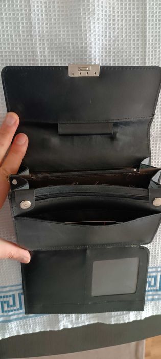 Бизнес чанта, органайзер, портфейл от ест. кожа