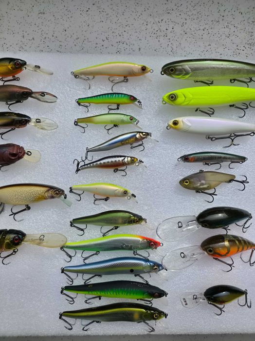 Megabass , Illex, Shimano, Daiwa, Osp , Evergreen