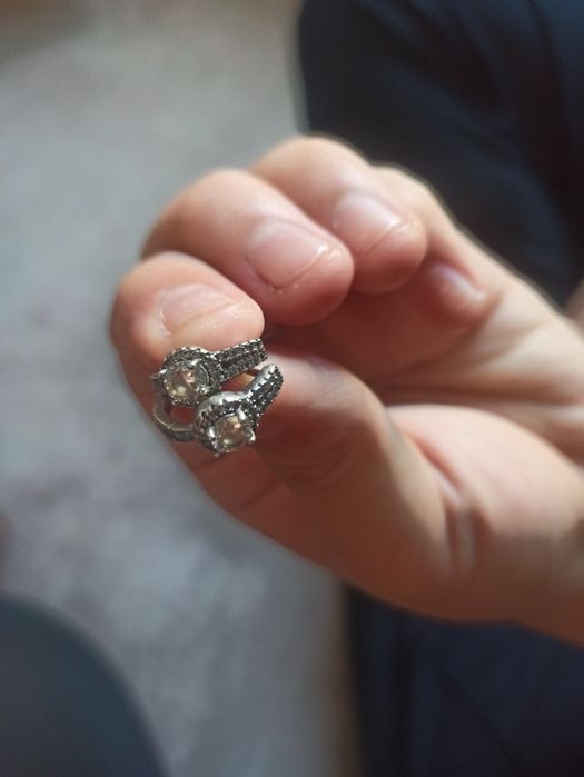 Серёжки серебро 925 пробы