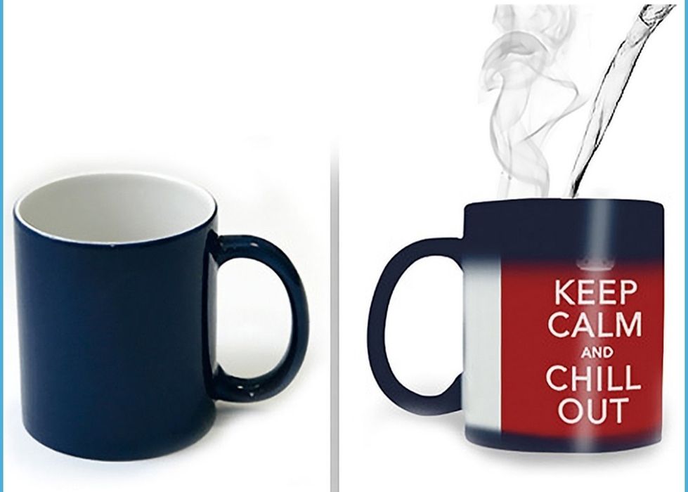 Термочувствителна "МАГИЧЕСКА" чаша- СИН МАТ!