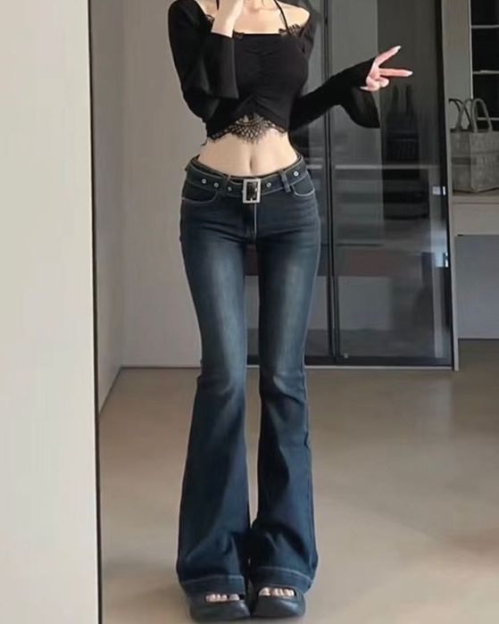 Джинсы клеш женский