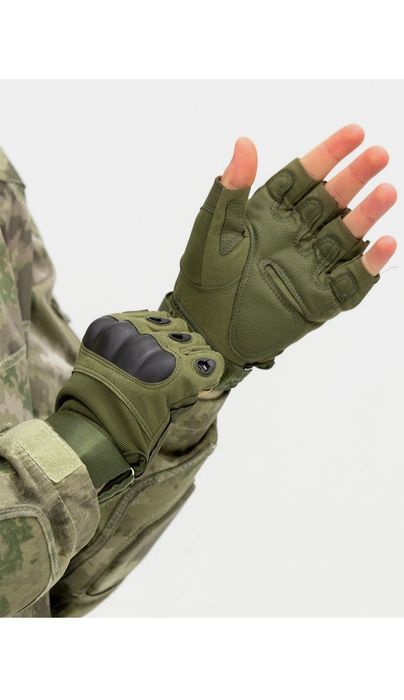 Barmoqsiz  taktik qo'lqoplar - sport, ov va kundalik foydalanish uchun