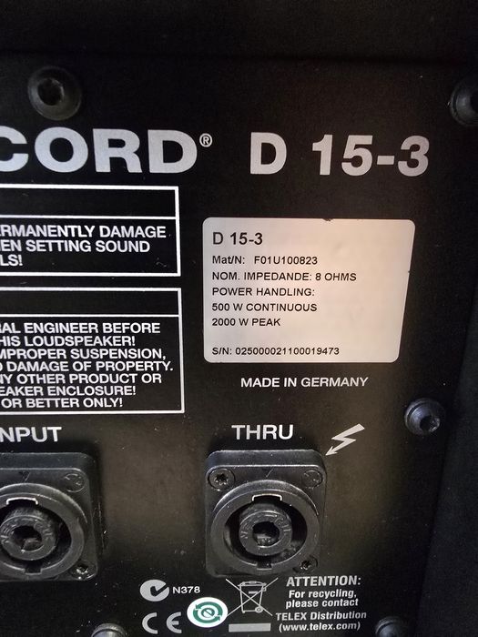 Vand  boxe Dynacord D-lite  15-3