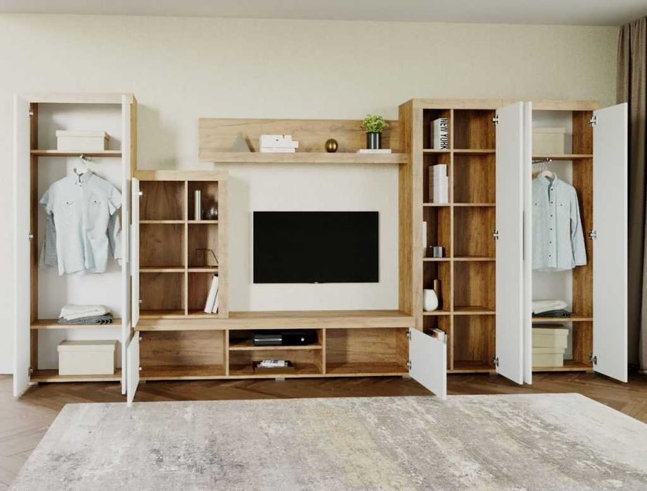 Mobila sufragerie-Living Milan C4 DUO Stejar