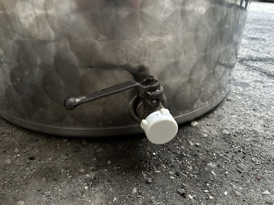 Bidon inox 300L cu robinet și capac Pentru vin, țuică sau alte lichide