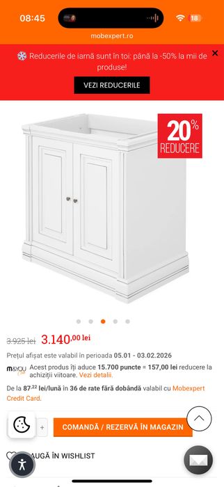 JAZZ Mască lavoar Mobexpert