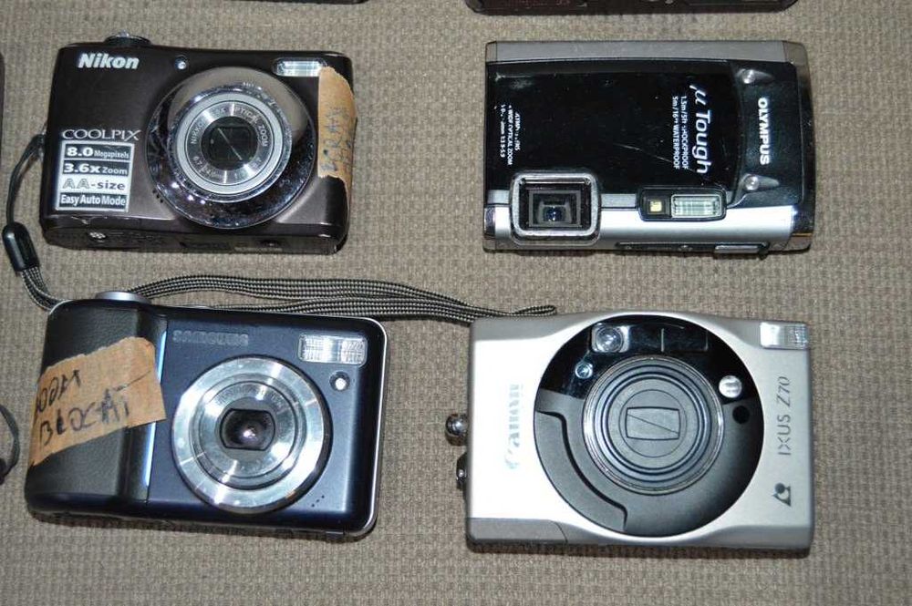Pachet camere foto digitale defecte - Lumix Nikon Pentax Canon Samsung