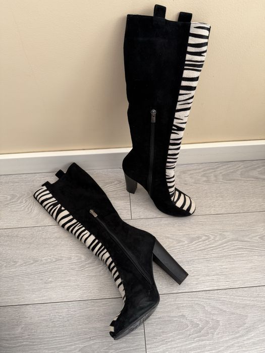 Cizme piele intoarsa  toc 10,5CM