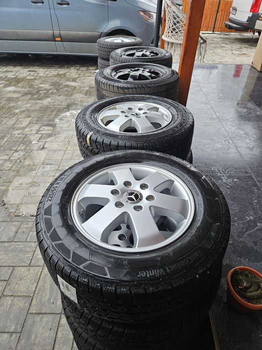 Jante Mercedes Sprinter Aliaj GREUTATE --- Cauciucuri Continetal  C-ur